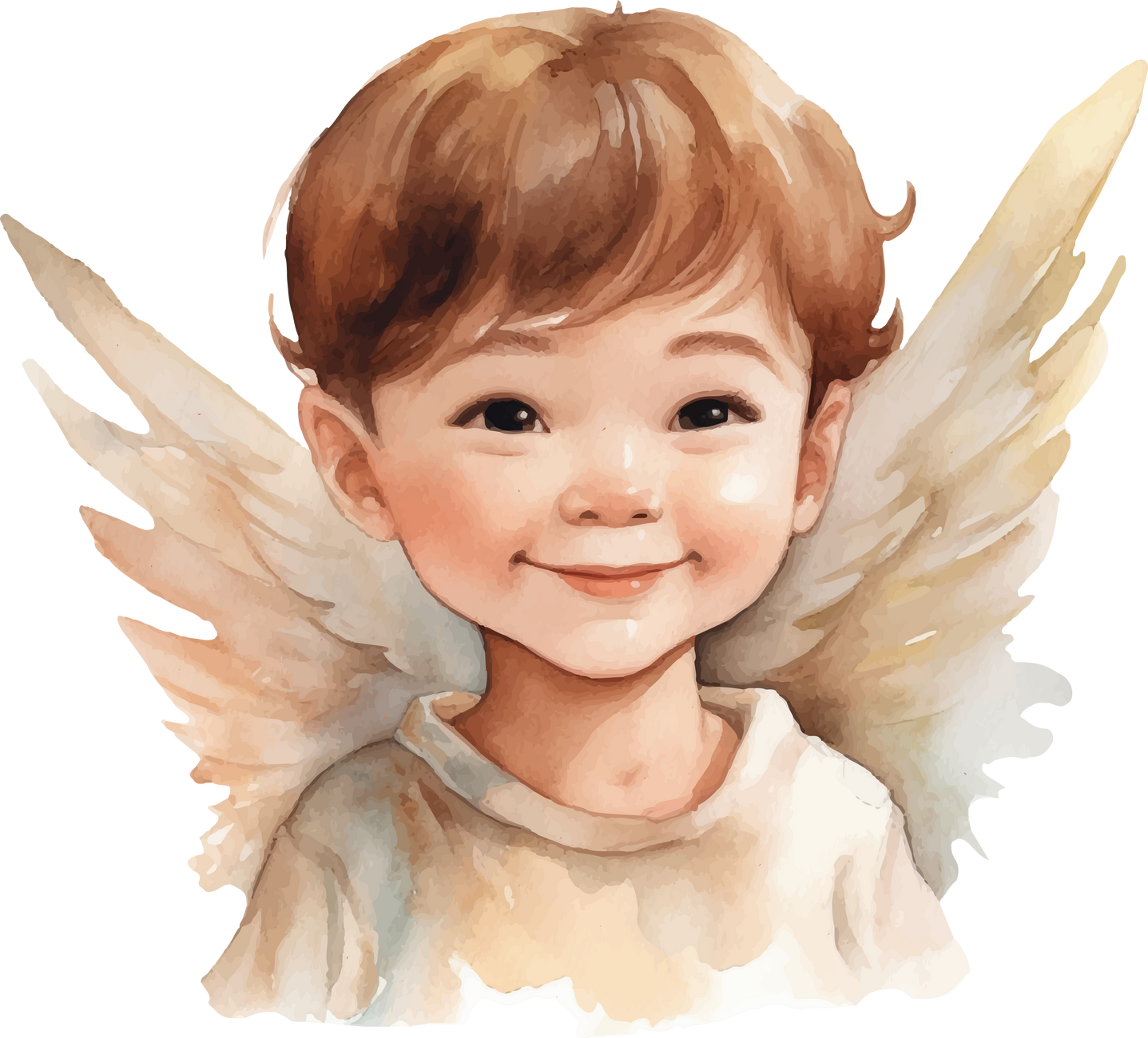 angel watercolor illustration