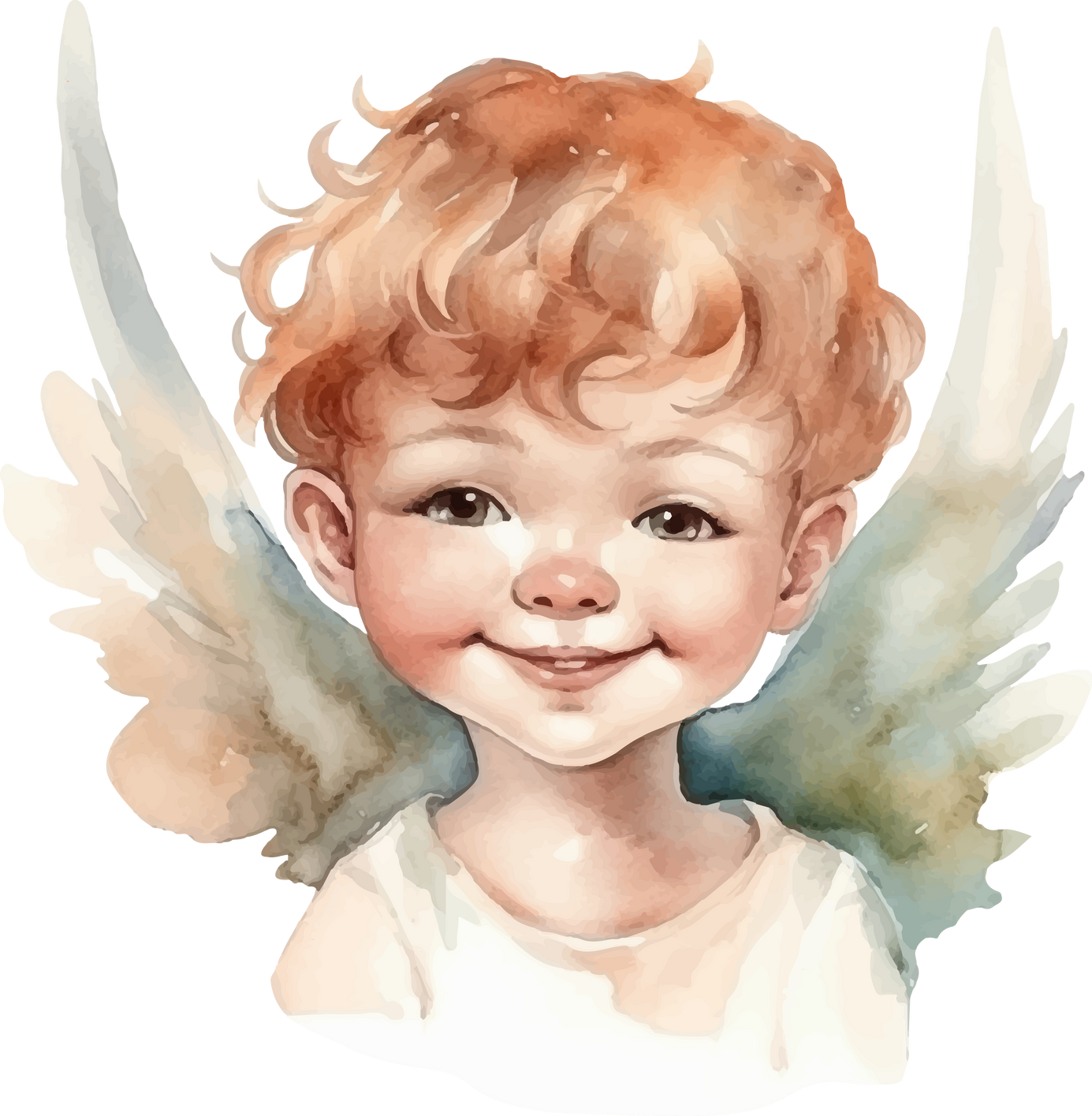 angel watercolor illustration