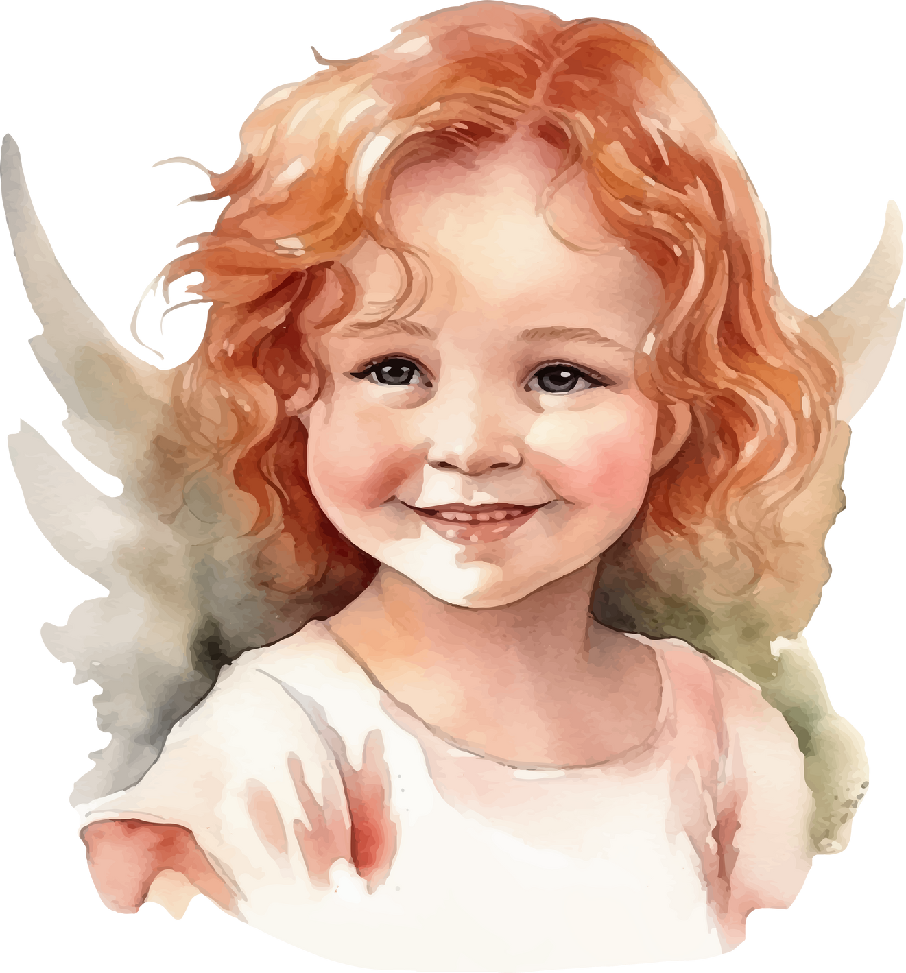 angel watercolor illustration