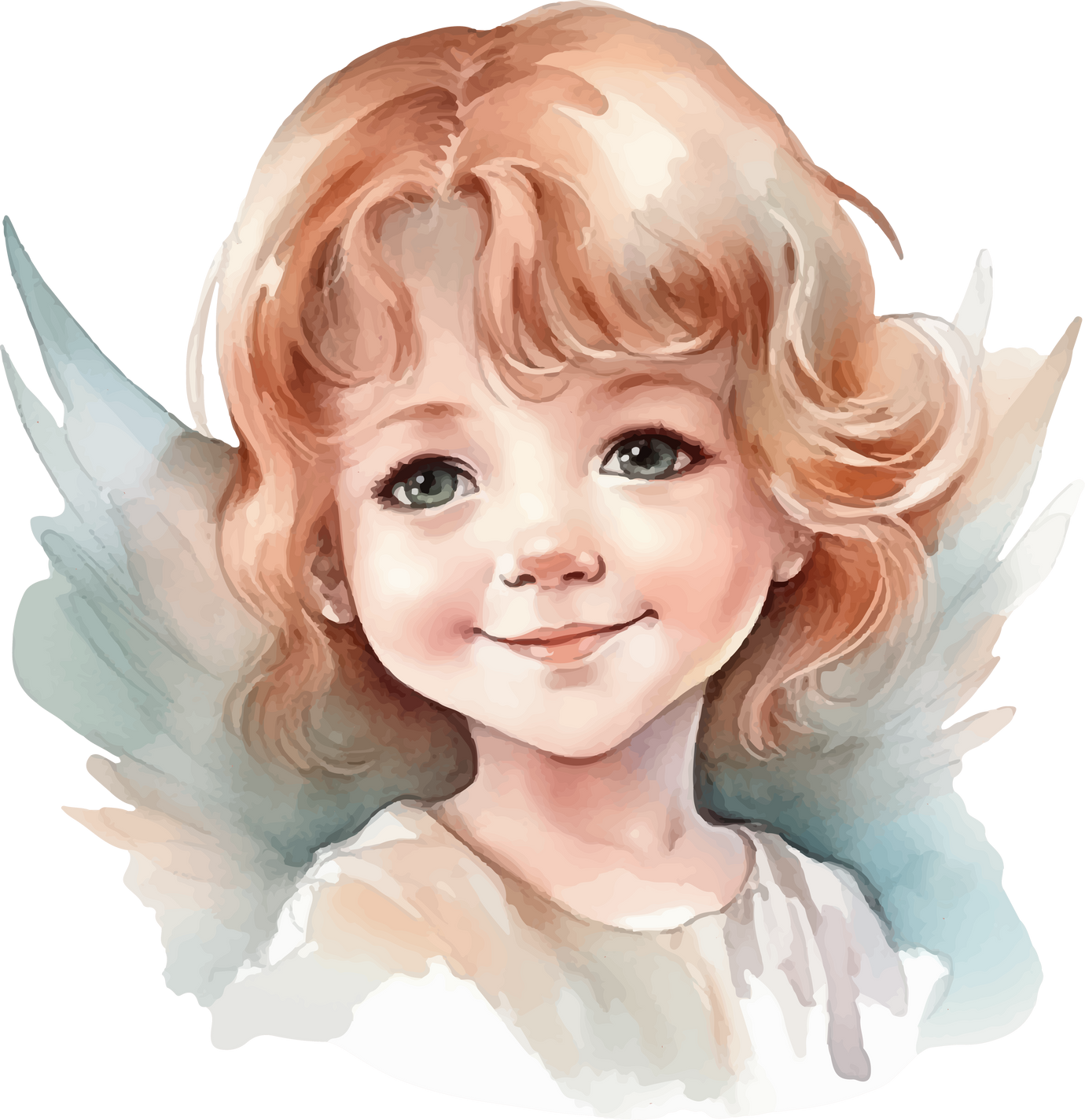 angel watercolor illustration